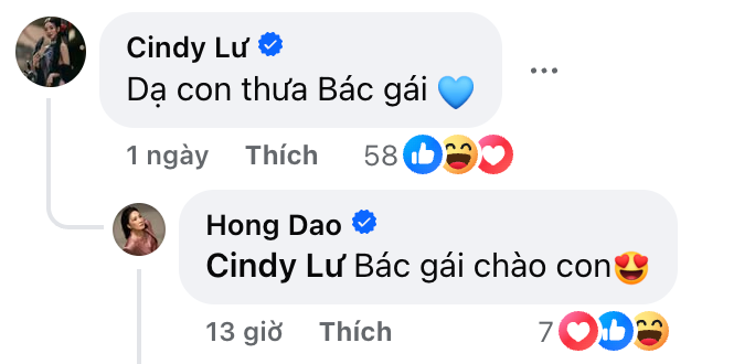Cháu gái NSƯT Hữu Châu - Cindy Lư để lại bình luận gây chú ý dưới bài đăng chia sẻ khoảnh khắc đi chùa cùng Hồng Đào mới đây.