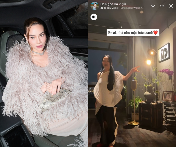 Hồ Ngọc Hà phản ứng trầm trồ về nhà của diva Hồng Nhung.