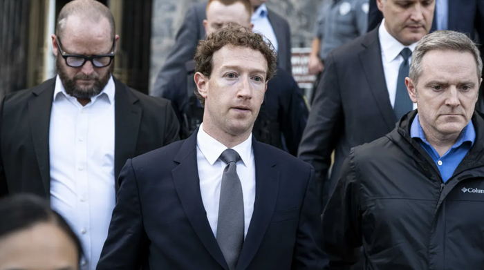 CEO của Meta Mark Zuckerberg, rời tòa án liên bang ở trung tâm thành phố Los Angeles sau khi bào chữa cho công ty trong một phiên tòa mang tính bước ngoặt về chứng nghiện mạng xã hội, ngày 19 tháng 2 năm 2026. Ảnh: CNBC
