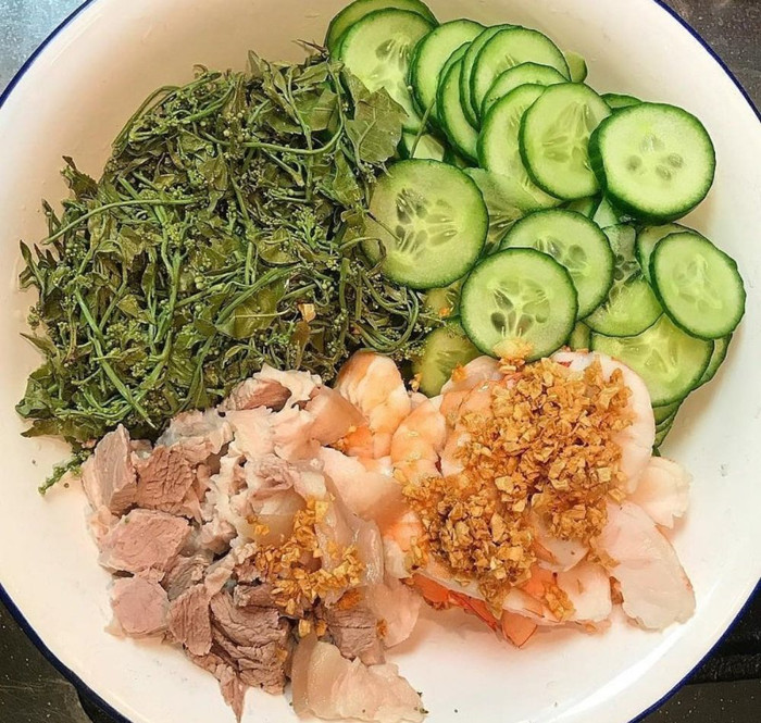 Món gỏi sầu đâu.