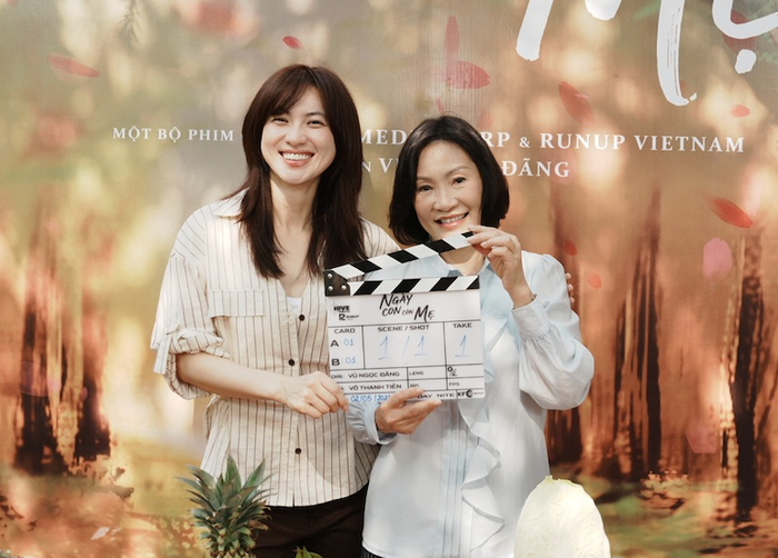 Trong Ngày Con Còn Mẹ, Hồng Đào và Phương Anh Đào vào vai mẹ con (Ảnh: FBNV).