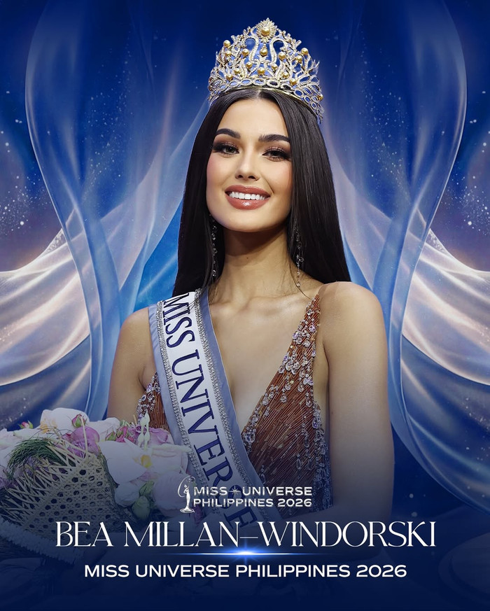 Bea Millan-Windorski đăng quang Miss Universe Philippines 2026. (Ảnh IG MUPh)
