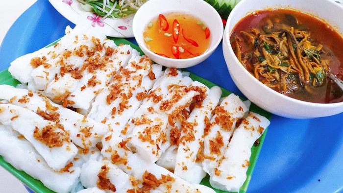 Món bánh mướt và súp lươn Nghệ An.