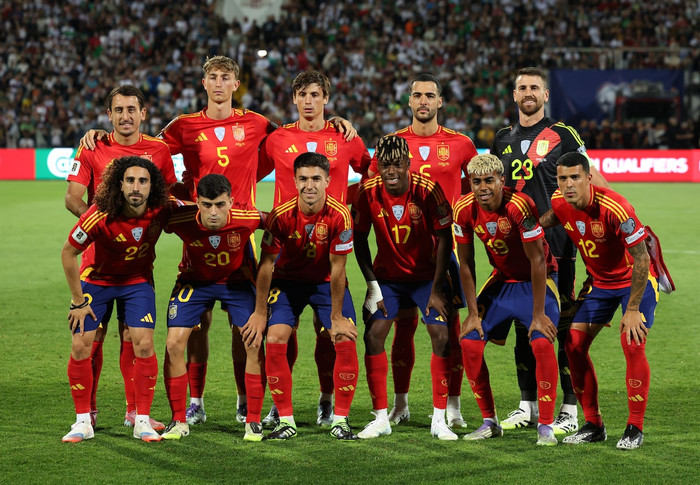 Tây Ban Nha đang được xem là ứng viên số một cho chức vô địch World Cup 2026 theo mô hình phân tích mới nhất của Goldman Sachs. Ảnh: Reuters