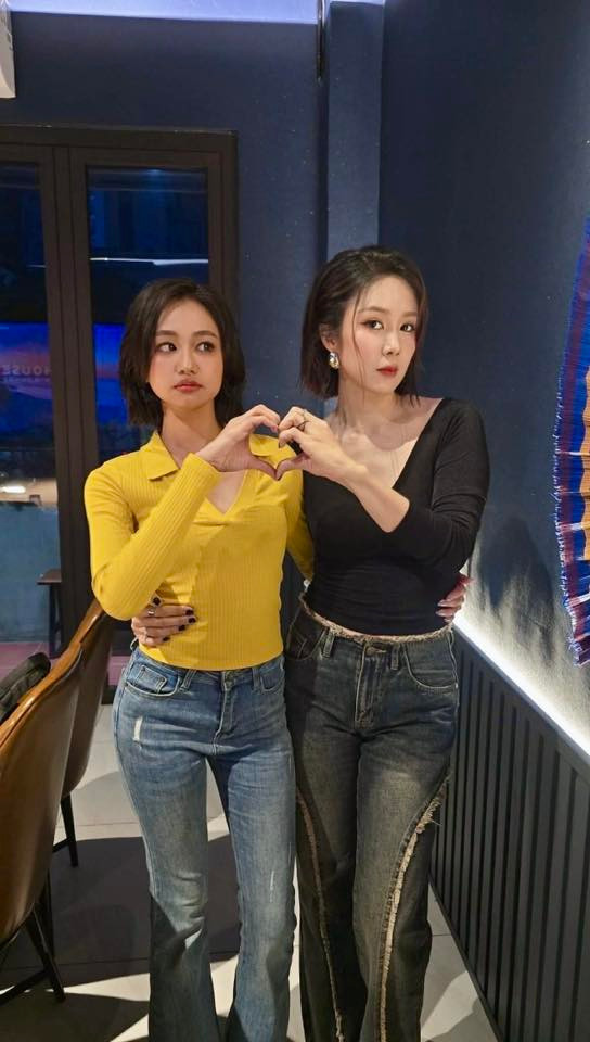Lê Phương và Ngân Hoà từng chủ động ăn uống, gặp gỡ sau khi đóng chung một bộ phim. Ảnh: FBNV