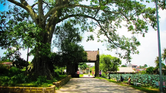Cảnh đẹp ở làng cổ Đường Lâm.