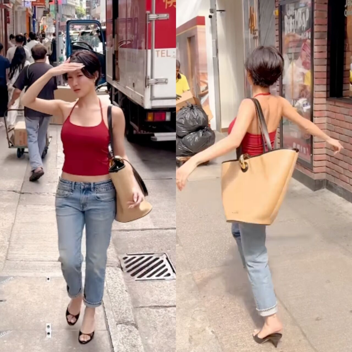 Hình ảnh Hwasa trên đường phố Hong Kong mới đây.