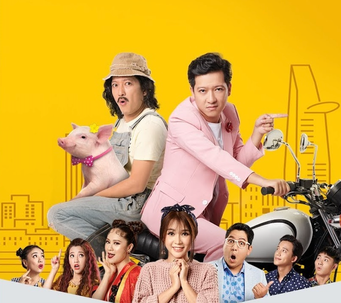 Trường Giang gây ấn tượng với vai diễn kép trong Siêu Sao Siêu Ngố (2018).