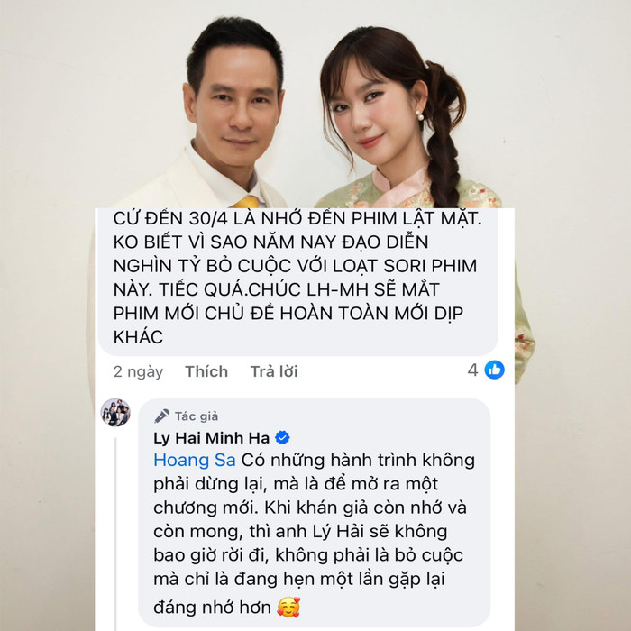 Sự vắng bóng của 'ông hoàng phòng vé' dịp lễ 30/4 năm nay khiến nhiều khán giả hụt hẫng nhưng cũng đầy tò mò về dự án tiếp theo. Ảnh: Chụp màn hình FBNV