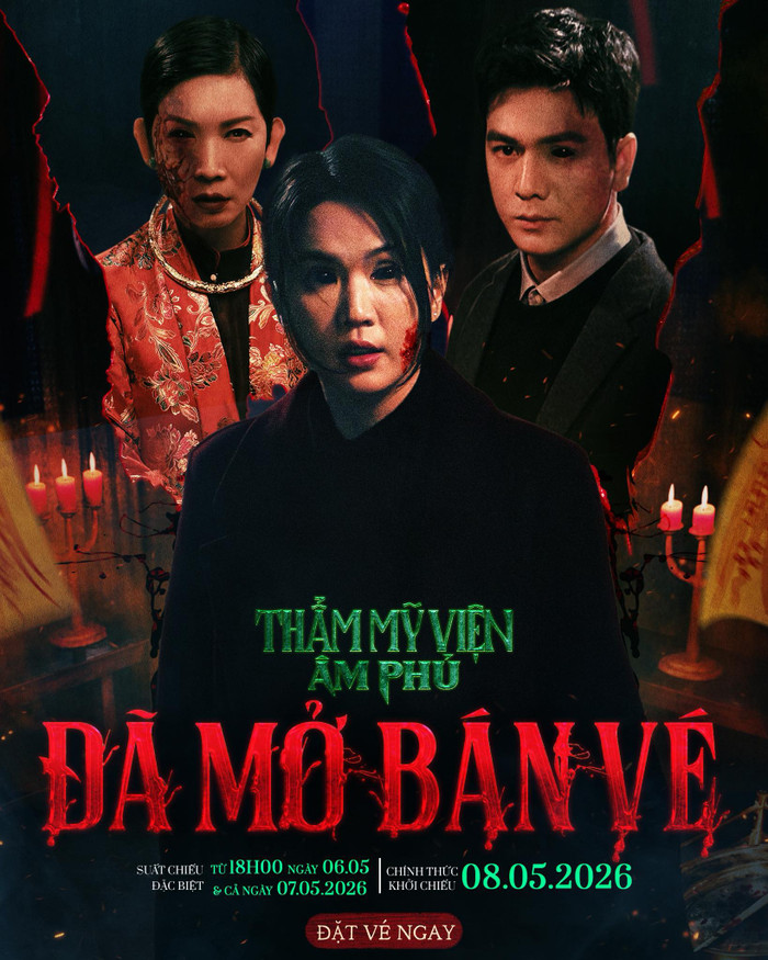 Thẩm Mỹ Viện Âm Phủ do đạo diễn Nguyễn Hữu Hoàng cầm trịch, dự kiến công chiếu vào 08/05/2026.&nbsp;