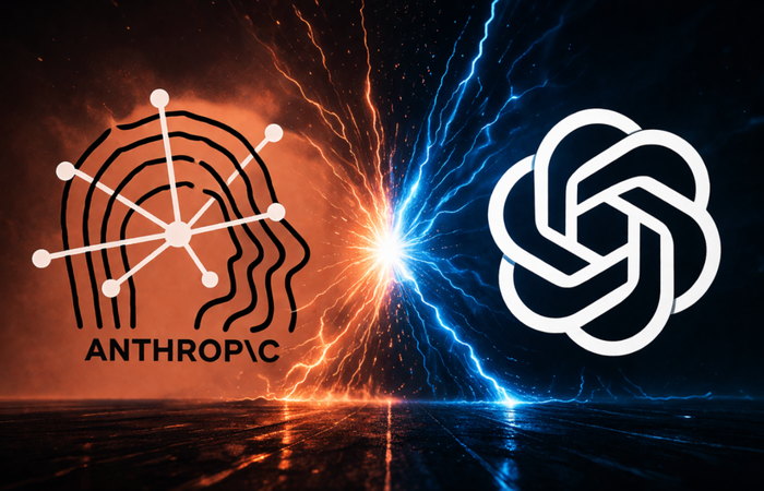 Anthropic và OpenAI chạy đua lập liên doanh AI doanh nghiệp. Ảnh: TechCrunch