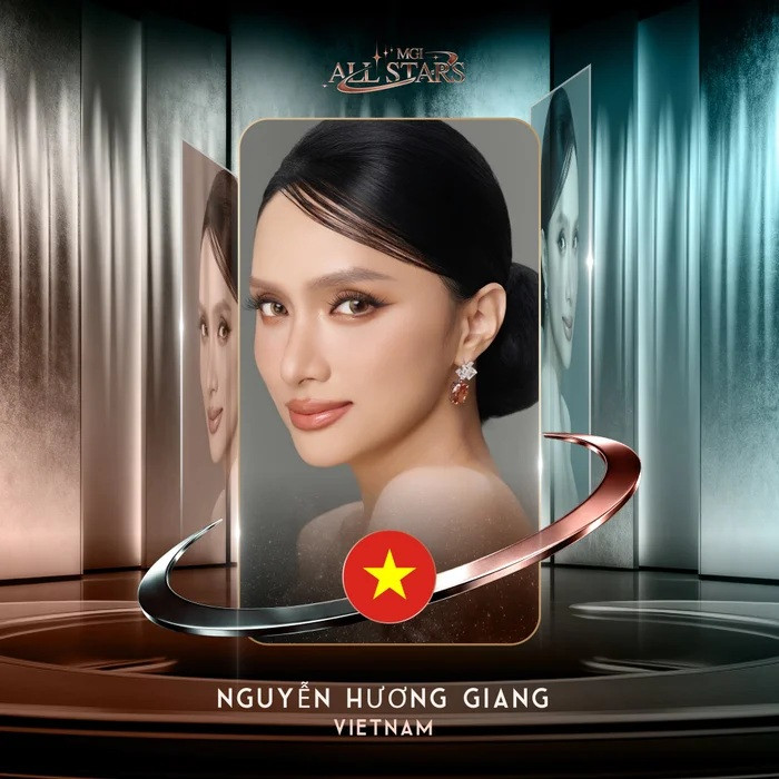 Hương Giang được ban tổ chức cuộc thi công bố là thí sinh tham gia MGI All Stars 2026.