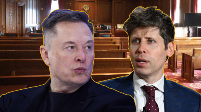 Musk đã kiện OpenAI, Brockman và CEO Sam Altman hai năm trước, cáo buộc họ vi phạm cam kết duy trì công ty ở trạng thái phi lợi nhuận. Ảnh: CNBC