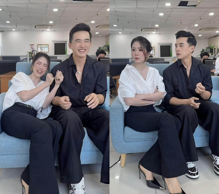 Khoảnh khắc Lê Phương và Lương Thế Thành ngoài đời thường nhận sự quan tâm, yêu thích của nhiều khán giả.&nbsp;