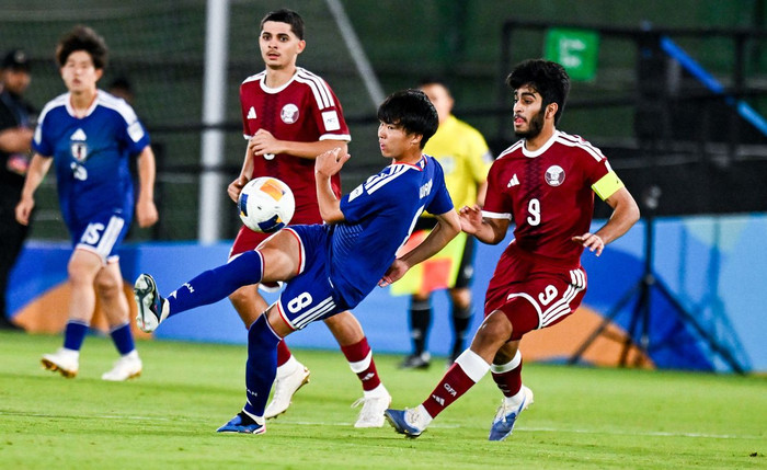 U17 Nhật Bản đang đứng trước cơ hội rất lớn để sớm giành vé dự U17 World Cup, và với những gì đã thể hiện, gần như không ai có thể cản bước đội bóng trẻ xứ mặt trời mọc. Ảnh: AFC