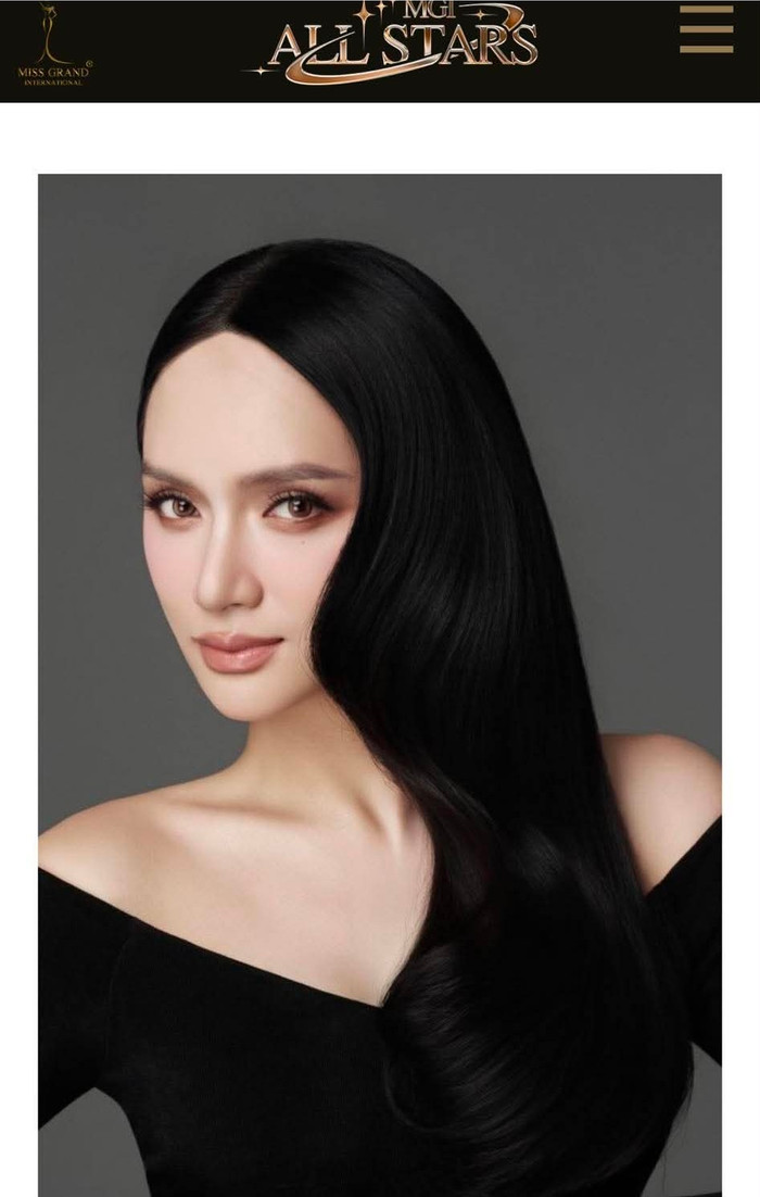 Hình ảnh Hương Giang được ban tổ chức cuộc thi MGI All Stars công bố.