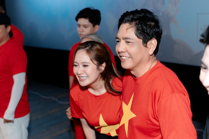 3 tuần qua, Thanh Thúy liên tục quảng bá phim.