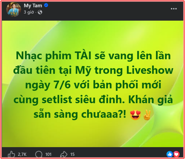 Mỹ Tâm công bố tin đặc biệt, khán giả vỡ òa Ảnh 2