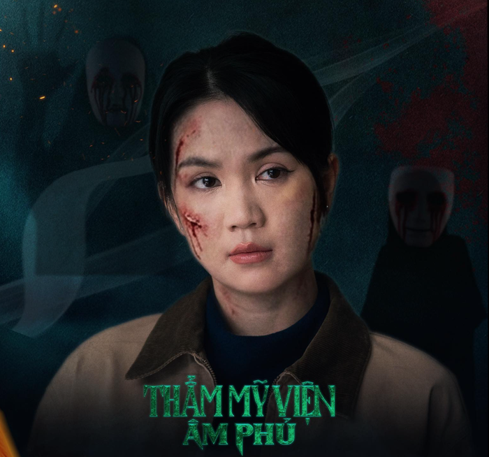 Ngọc Trinh đảm nhận vai nữ chính Thanh trong bộ phim kinh dị Thẩm Mỹ Viện Âm Phủ. Ảnh: NSX