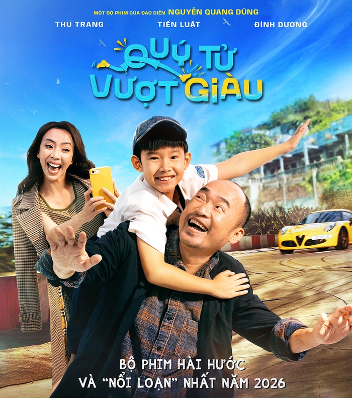 Vợ chồng Thu Trang - Tiến Luật tái xuất màn ảnh rộng với bộ phim điện ảnh Quý Tử Vượt Giàu.