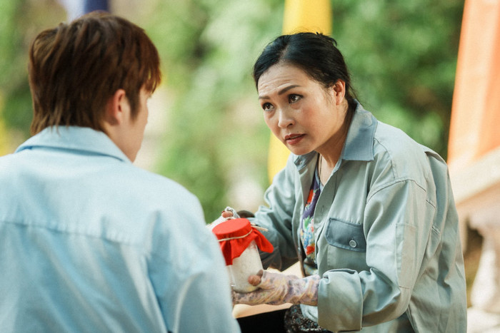 Tạo hình của diễn viên Phương Thanh trong Nghỉ Hè Sợ Nghỉ Hưu.&nbsp;