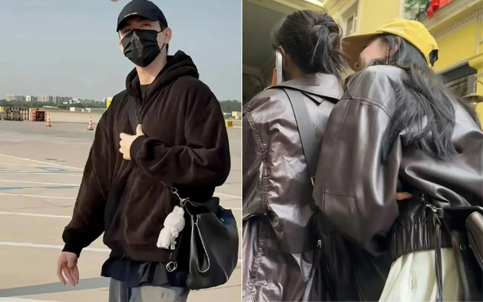 Địch Lệ Nhiệt Ba từng bị 'soi' đeo túi giống hệt với Trần Phi Vũ. Ảnh: Weibo