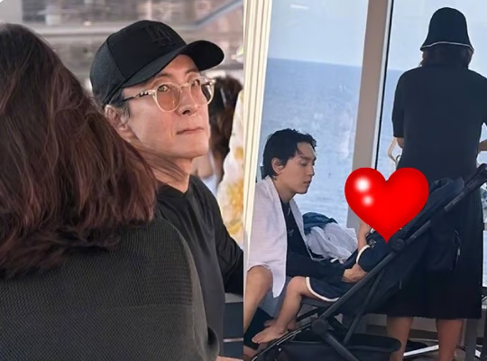 Bae Yong Joon lộ rõ dấu hiệu tuổi tác trên khuôn mặt trong tấm hình mới nhất. Ảnh: Weibo