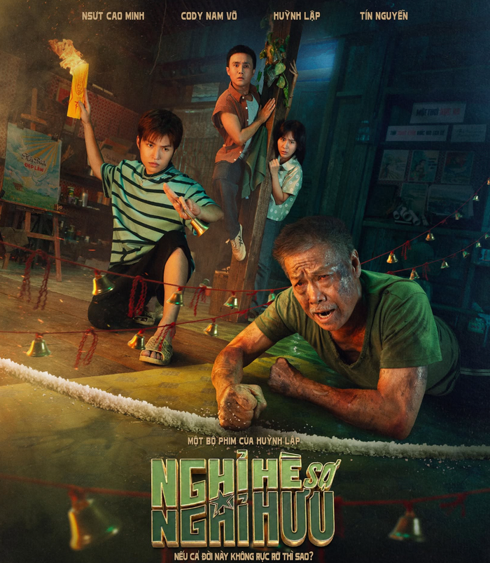 Poster Teaser Nghỉ Hè Sợ Nghỉ Hưu với sự góp mặt của dàn diễn viên đa thế hệ. Ảnh: NSX