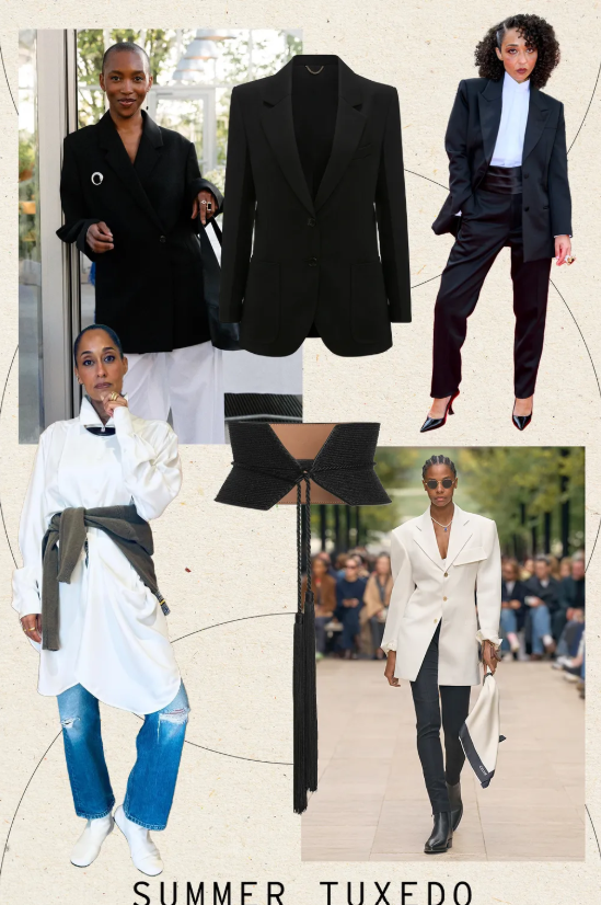 Âu phục mùa hè lên ngôi. Ảnh: Who What Wear UK