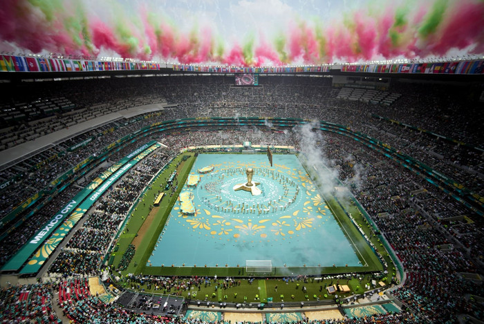 Lễ khai mạc World Cup 2026 tại Mexico City đã diễn ra trong bầu không khí sôi động, rực rỡ sắc màu và đậm bản sắc văn hóa. Ảnh: Reuters
