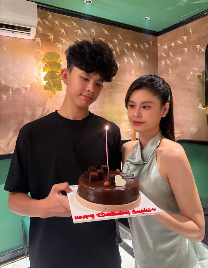Trương Quỳnh Anh từng tổ chức tiệc sinh nhật lần thứ 14 cho con trai vào đầu tháng 6 vừa qua. Ảnh: FBNV