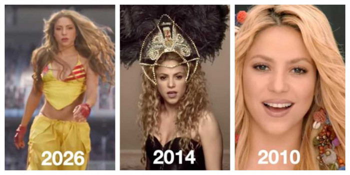 Nhiều cư dân mạng đã so sánh ngoại hình của Shakira tại các kỳ World Cup 2010, 2014 và 2026, và ngạc nhiên vì cô ấy hầu như không thay đổi.&nbsp;