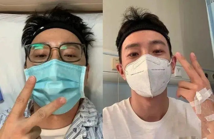 Ngày 30/5, nam diễn viên Vu Tiếu thông báo đã vượt qua đợt kiểm tra sức khỏe sau điều trị và chính thức chiến thắng bệnh bạch cầu. Nhân dịp này, anh quyết định thực hiện tâm nguyện đã ấp ủ từ lâu: cầu hôn bạn gái, người hiện là bác sĩ chuyên khoa huyết học. Ảnh: Sohu