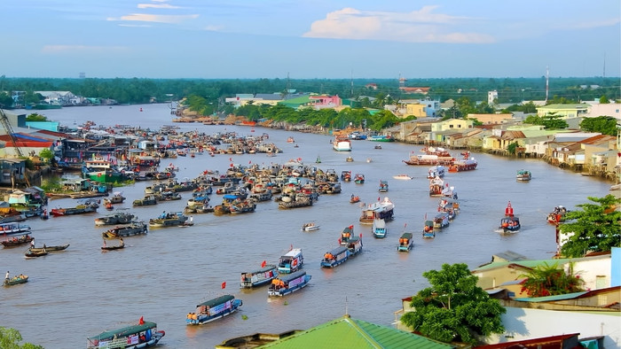 Cảnh đẹp sông nước Cần Thơ.