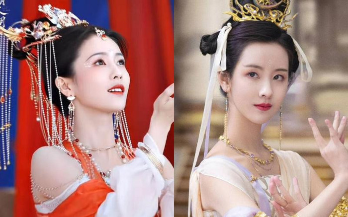Trần Đô Linh và Bạch Lộc từng hợp tác trong Trường Nguyệt Tẫn Minh. Ảnh: Weibo&nbsp;