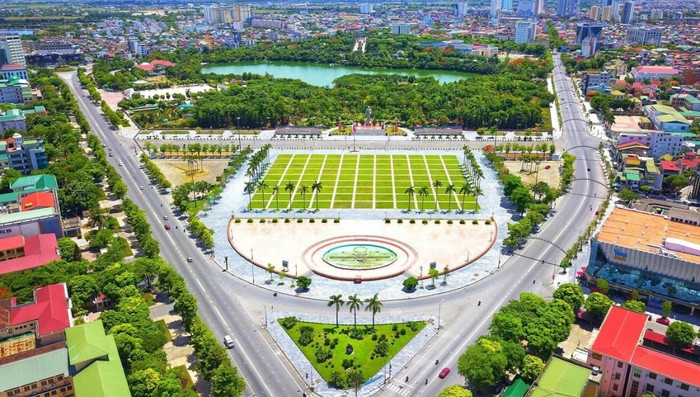 Quảng trường Hồ Chí Minh tại TP Vinh (Nghệ An). Ảnh: VOV