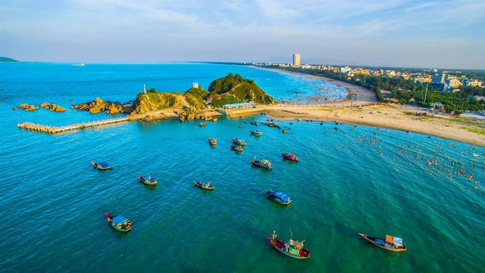 Vẻ đẹp ở bãi biển Cửa Lò.