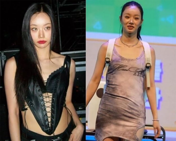 Những hình ảnh vòng bụng của Hyeri khi cô diện váy ôm sát biểu diễn trên sân khấu từng nhận về không ít ý kiến trái chiều.&nbsp;