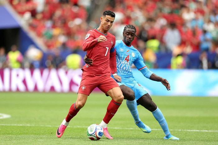 Cristiano Ronaldo tiếp tục gây thất vọng khi tịt ngòi trước CHDC Congo, nối dài chuỗi 10 trận không ghi bàn ở các giải đấu lớn. Ảnh: FIFA