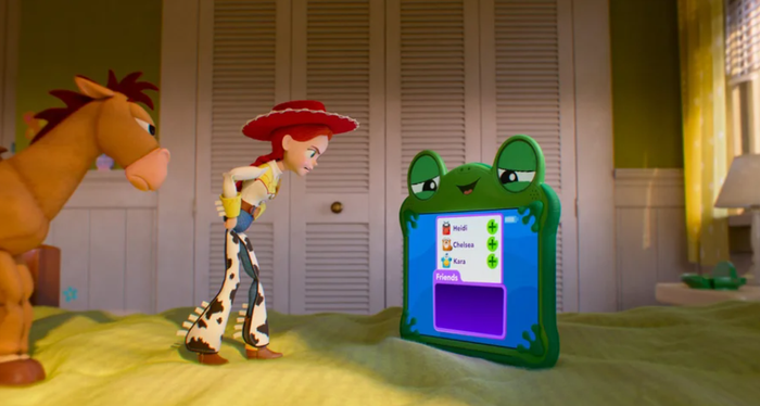 Pixar đưa Toy Story bước vào thời đại công nghệ với cuộc đối đầu giữa đồ chơi truyền thống và thế giới số. Ảnh: Pixar.
