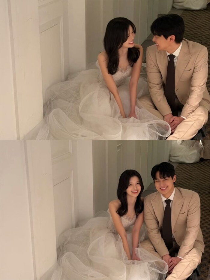 Cùng với thông báo kết hôn, Soi cũng công khai bộ ảnh cưới.