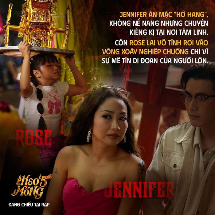 Vai Jennifer giúp Ốc Thanh Vân nhận nhiều lời khen về diễn xuất. Ảnh: ĐPCC