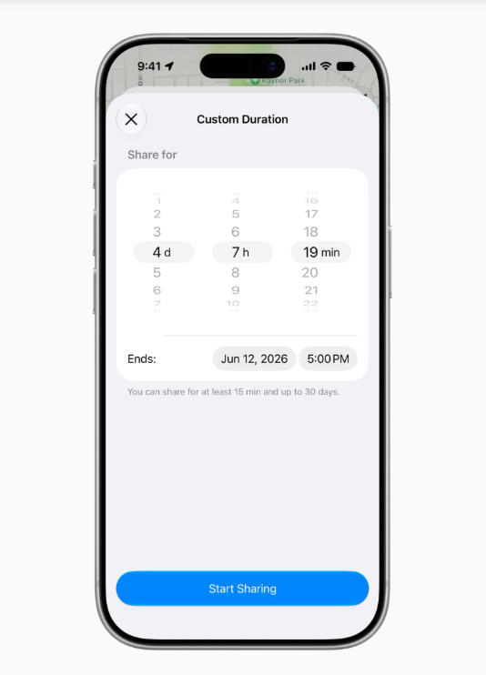 Cải tiến chia sẻ vị trí trong Find My. Ảnh: Macrumors
