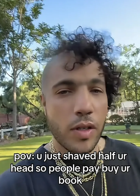 Benny Blanco đã khoe kiểu tóc mới lạ của mình trong một video TikTok. Ảnh: TikTok Benny Blanco