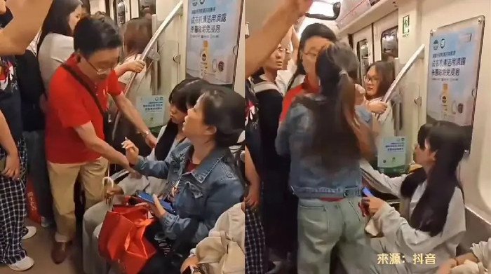 Người đàn ông ép bé gái nhường ghế trên tàu điện, mẹ ruột phản ứng gây xôn xao Ảnh 1