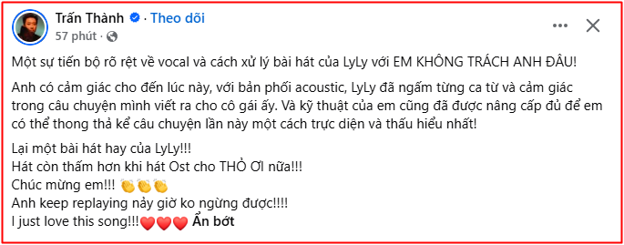 Trấn Thành công khai khen ngợi một cô gái, mối quan hệ khiến ai cũng bất ngờ Ảnh 2