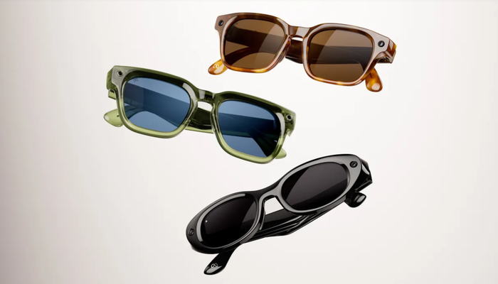 Ba mẫu thiết kế kính Meta Glasses. Ảnh: Meta&nbsp;