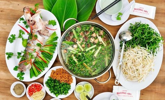 Món cháo cá lóc rau đắng nổi tiếng ở Đồng Tháp.