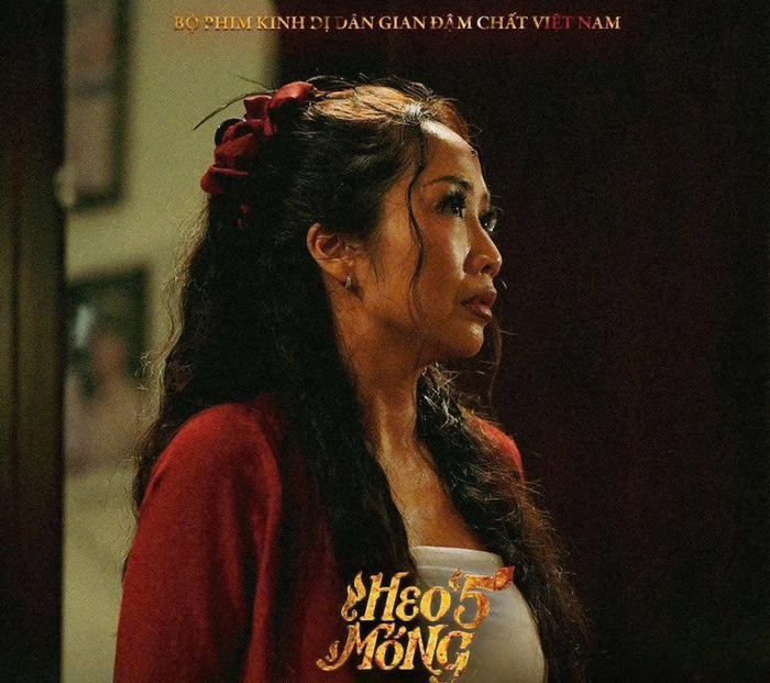 Ốc Thanh Vân trở lại màn ảnh với vai diễn trong Heo Năm Móng với tạo hình mới lạ. Ảnh: FBNV
