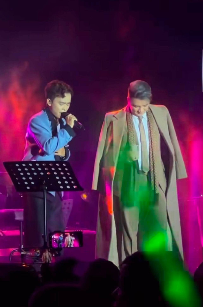 Đàm Vĩnh Hưng và Hồ Văn Cường từng đứng chung sân khấu song ca.